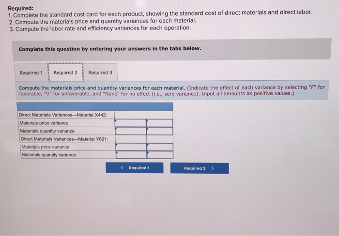 and Finishing. Each of the products uses two raw materials-X442 and Y661.