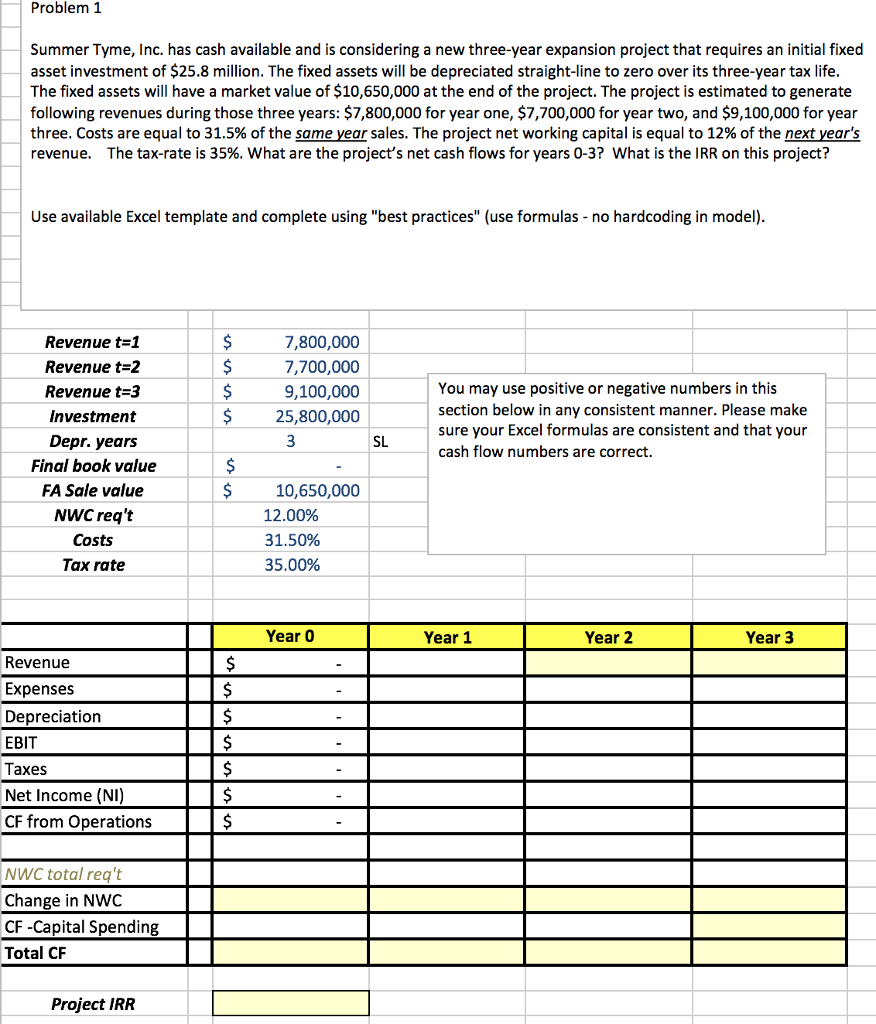  could you please show the formulation for each step in excel?