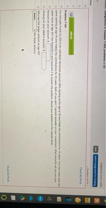  HR Assignment 5: Chapter 7 EOC problems 1-10 Assignment Score: 0.004