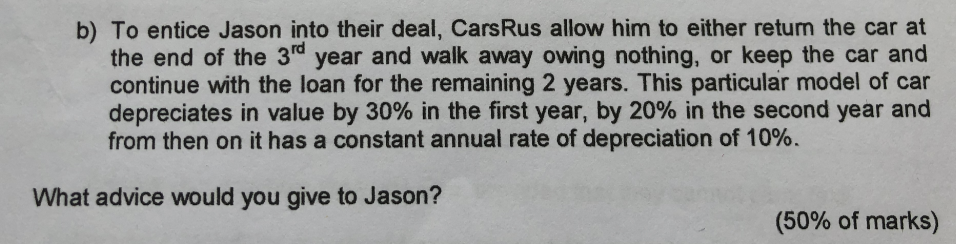 = L (amount borrowed)/Btr Btr can be interpreted from annuity table: Jason