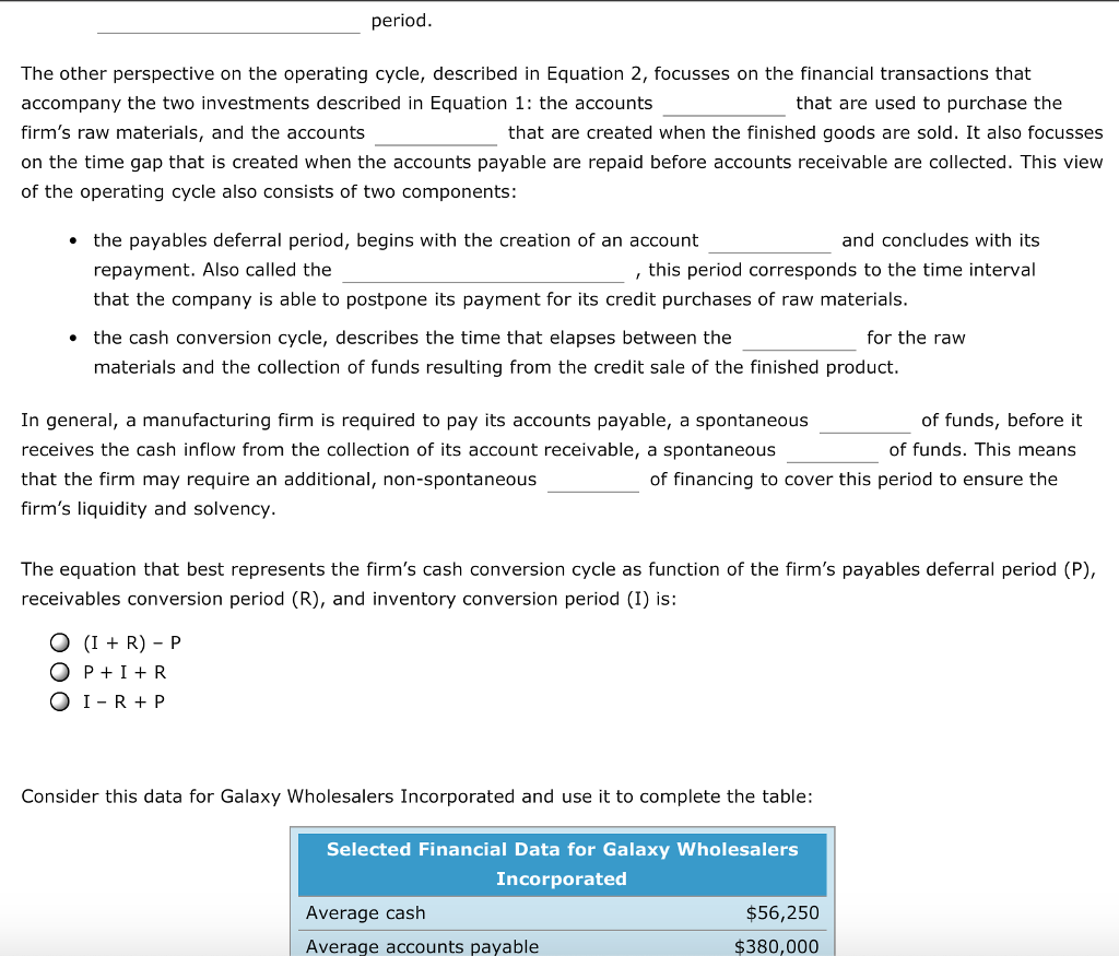 a firm because a firm's cash inflows, including the collections from its