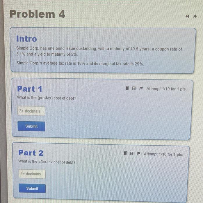58% common stock. The interest rate on new debt is 5.6% (before