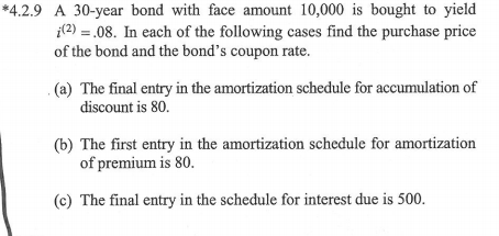 Please give amortization tables for the bond under the 3 scenarios. A