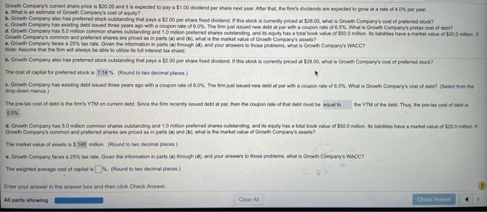 Ch. 13 WACC Homework Sav Score: 0 of 1 pt 6 of