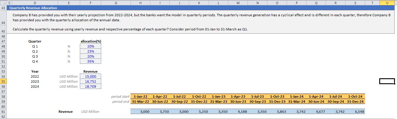 Kindly Show formulas and solutions in Excel sheet. Solve it in 15