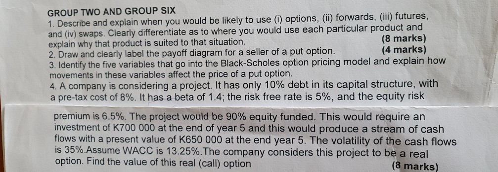  GROUP TWO AND GROUP SIX 1. Describe and explain when you