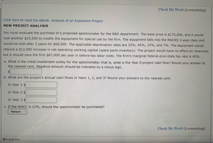  Check My Work (5 remaining) Click here to read the eBook: