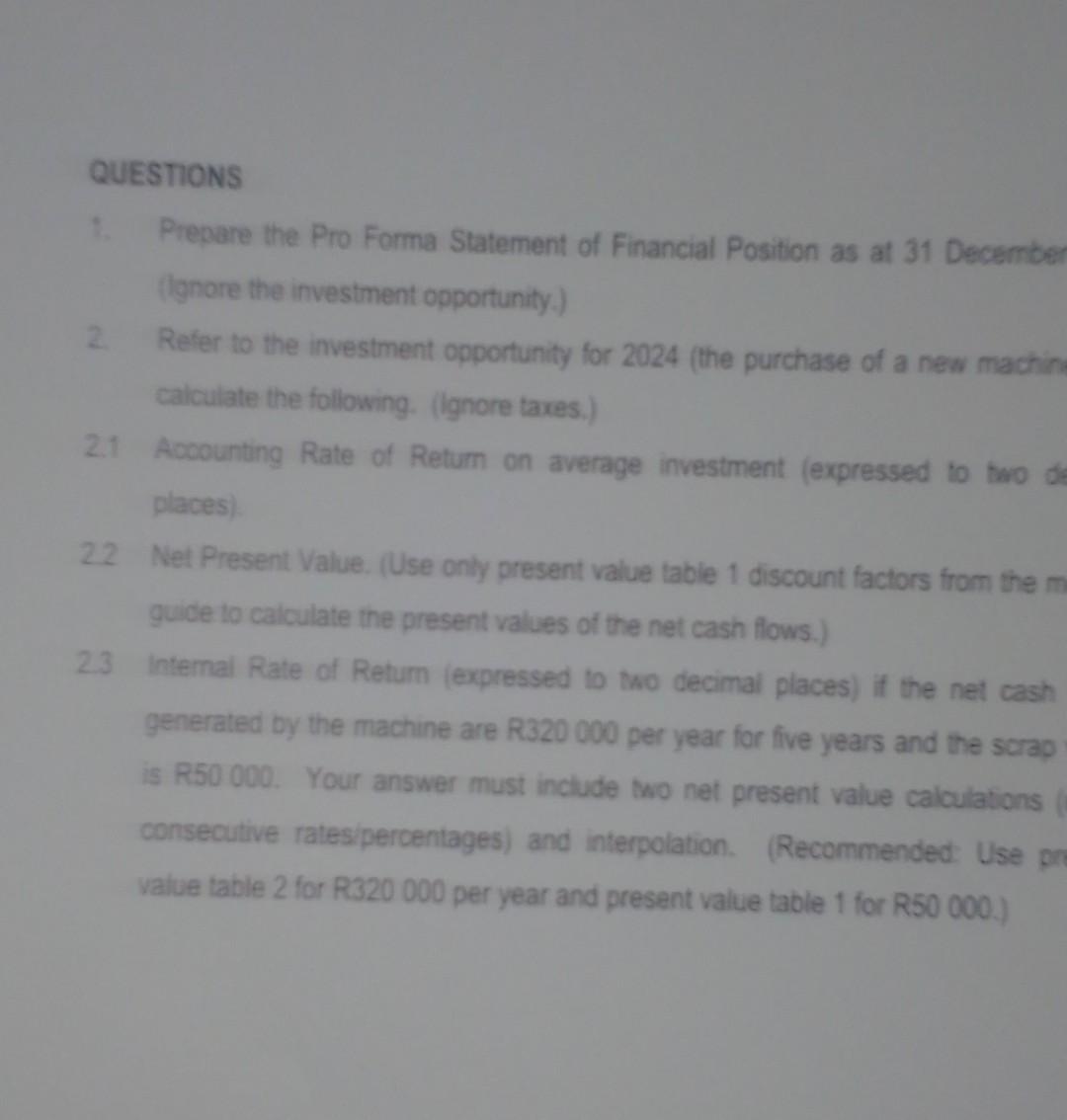 the questions that follow: SENTRA LIMITED: PLANNING FOR THE FUTURE Sendas Limited