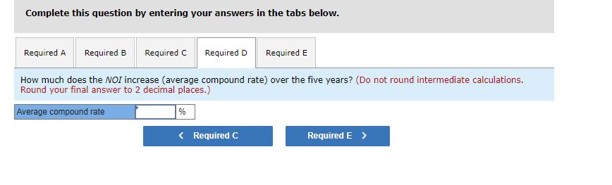 is currently renting for $15 per square foot. Three years remain on