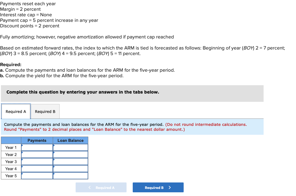 B. COMPUTE THE YIELD FOR THE ARM FOR THE FIVE-YEAR PERIOD