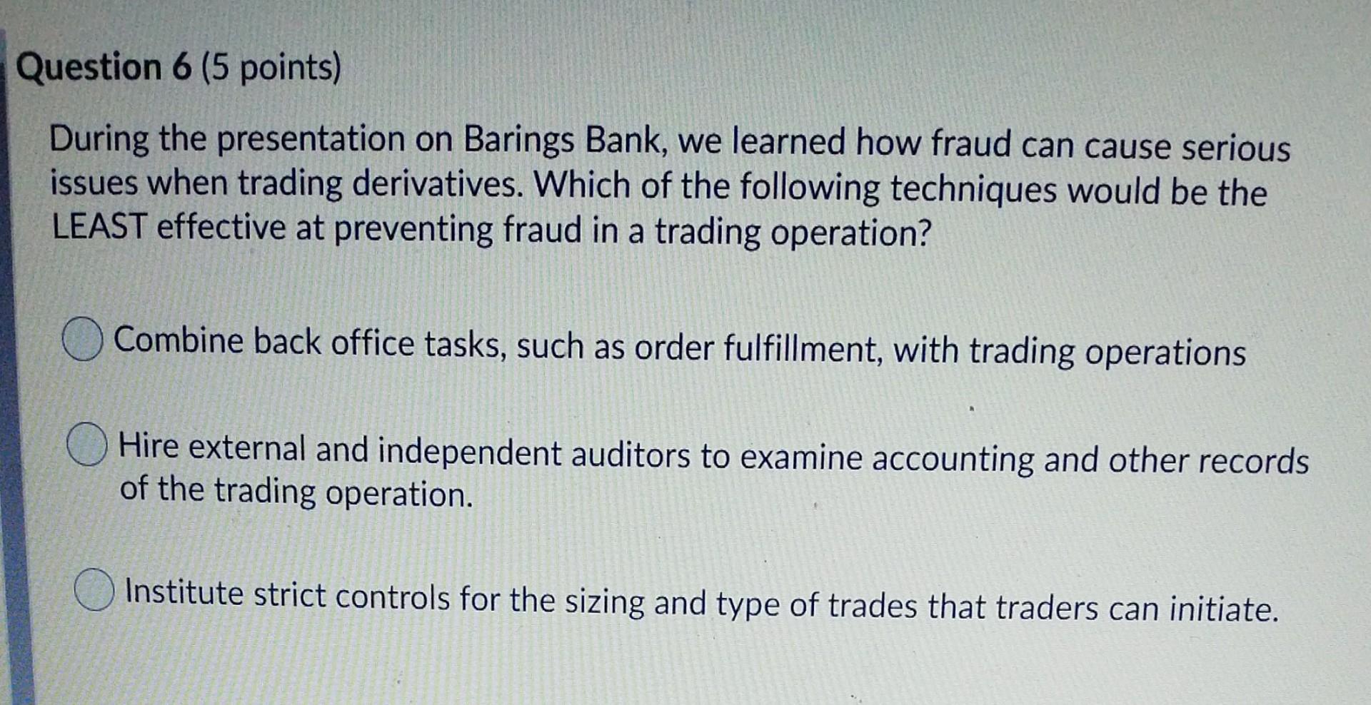 anyone know how to do it? thanks Question 6 (5 points) During