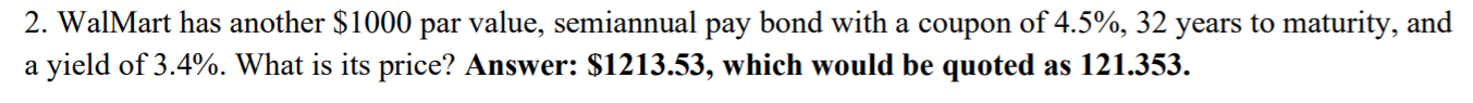  How do you get this answer? Please show work. 2. WalMart