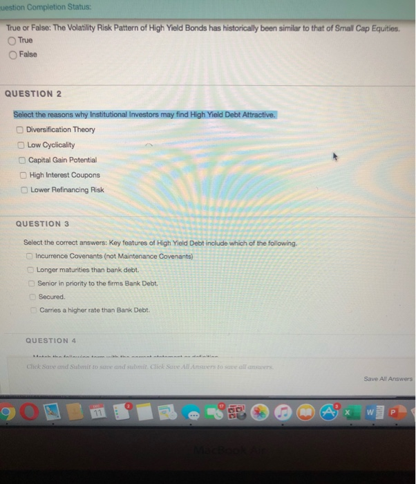  uestion Completion Status: True or False: The Volatility Risk Pattern of