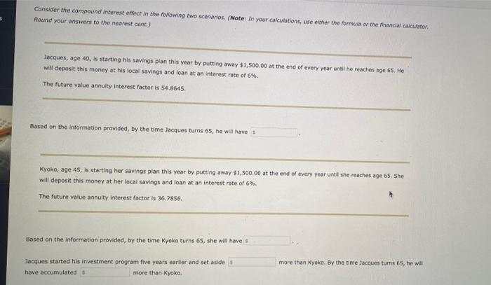 the Impact of Compounding There are many reasons why people don't save: