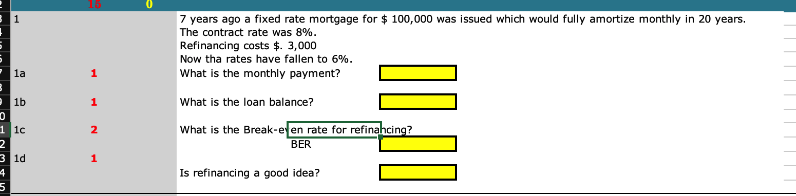 Please solve it on excel and show excel formulla need in 50