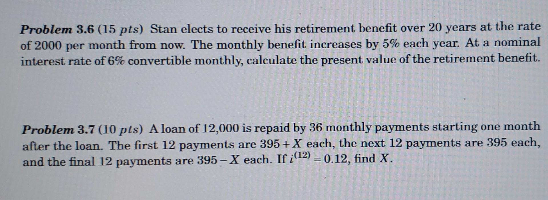 Old MathJax webview Both 3.6 and 3.7 Problem 3.6 (15 pts) Stan