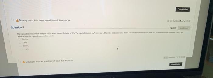  The expected return on MSFT next year is 12% with a