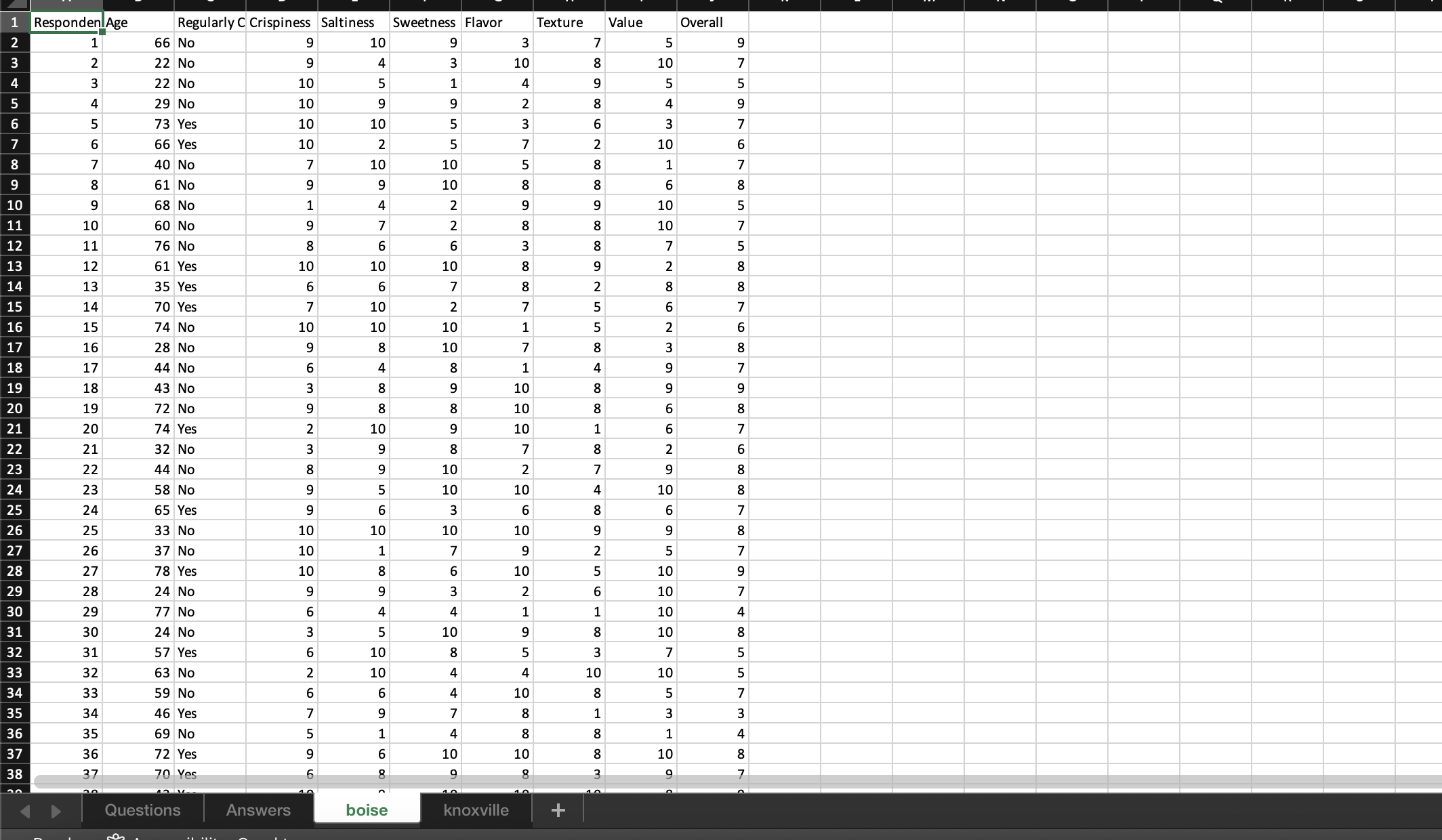 respective answer next to its highlighted letter (a), (b), ..., (h). (a)
