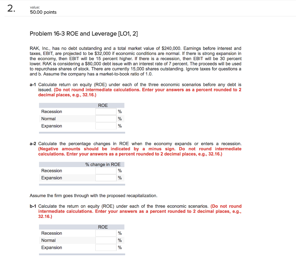 RAK, Inc., has no debt outstanding and a total market value of