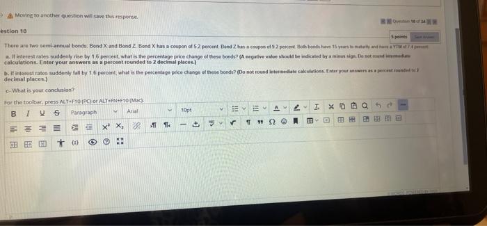  Moving to another question will save this response. On 1834 estion