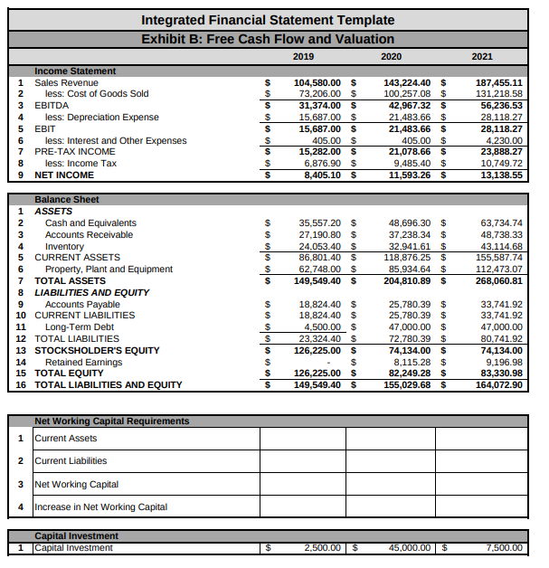 For the following problems, use Exhibit B. Exhibit B has the balance