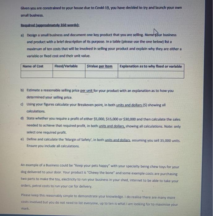 Please help it is five part question A,B,C,D,E 350 words for total.