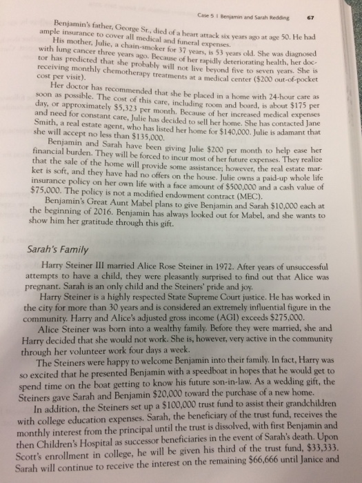 from the Reddings to complete your data-gathering phase? 3. Calculate the following