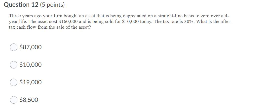 salvage value is $120,000. The discount rate is 10 percent and tax
