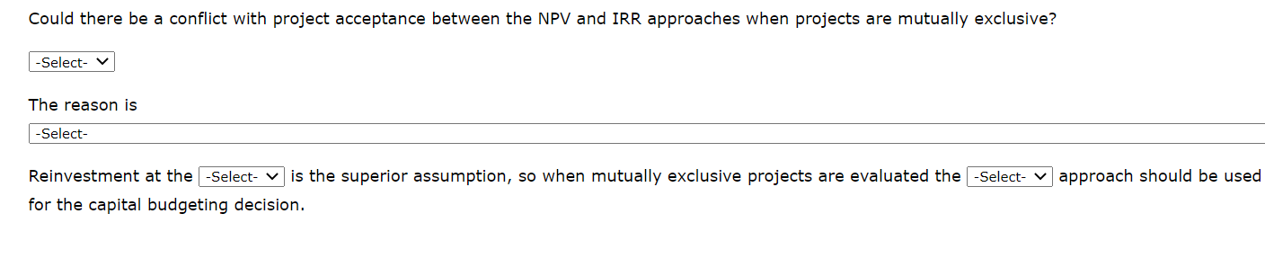 its capital budget, and you have been asked to do the analysis.