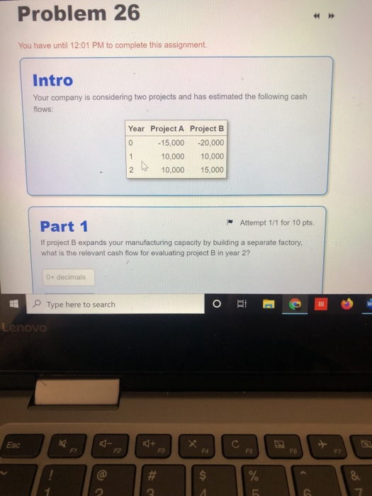  Problem 26 You have until 12:01 PM to complete this assignment