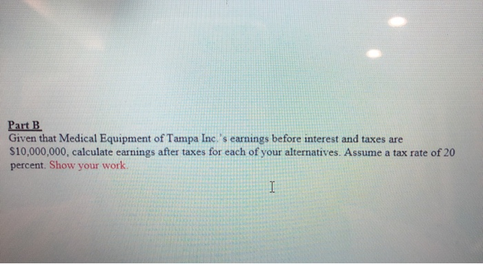 Page 183) Medical Equipment of Tampa Inc. trying to develop an asset-financing