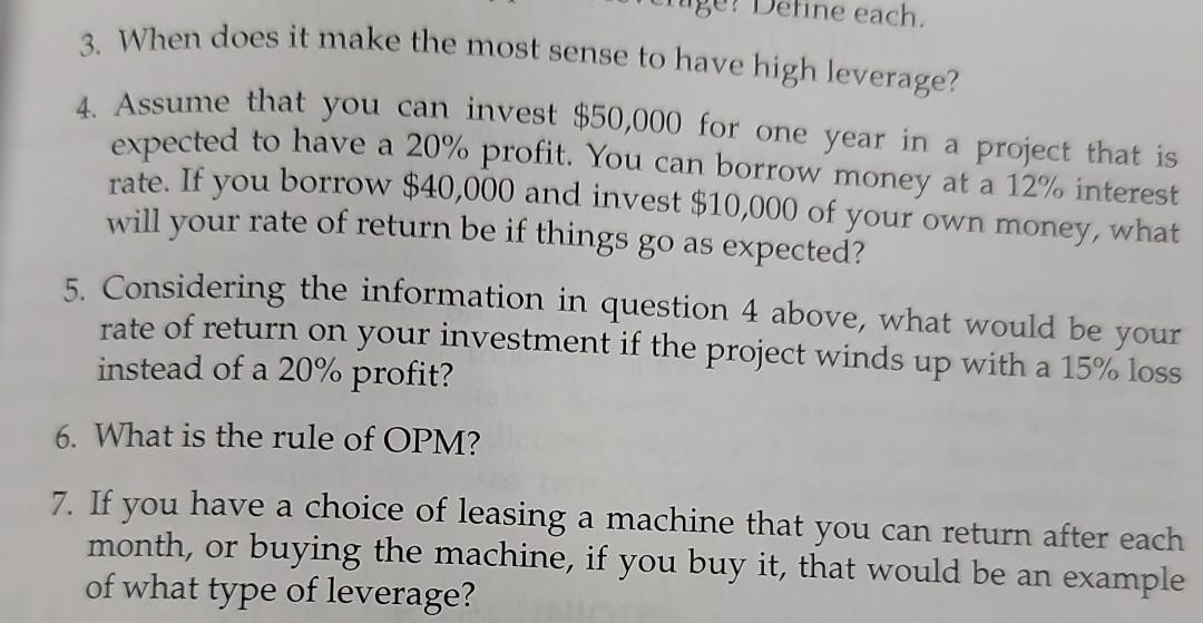  fine each 3. When does it make the most sense to