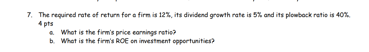 Assume that P/E ratios are computed using current price and expected earnings