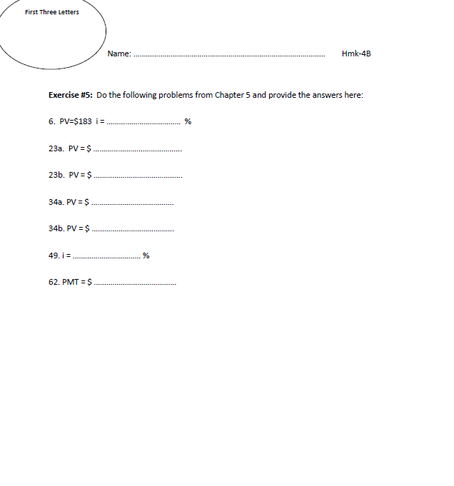 entries. What rate do you need to earn to triple your money