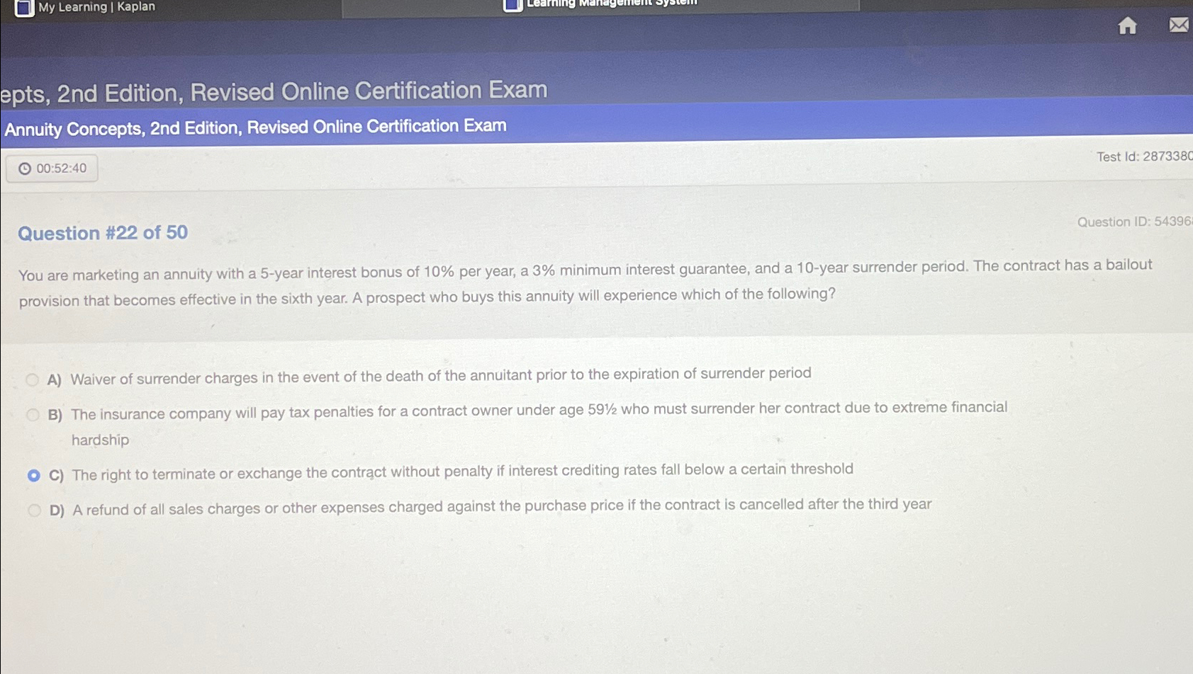  epts, 2nd Edition, Revised Online Certification Exam Annuity Concepts, 2nd Edition,