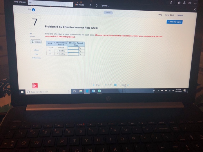 Find on page No results Options sb Help Save&Ei Submit 7