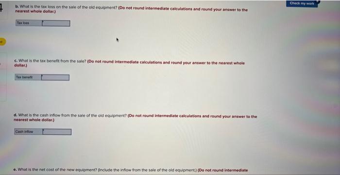 two years ago for $92.000. The equipment falis into the five-year category