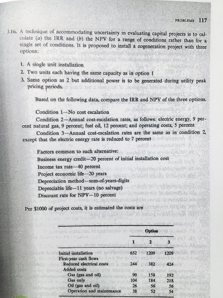  A technique of accommodating uncertainty in evaluating capital projects is to
