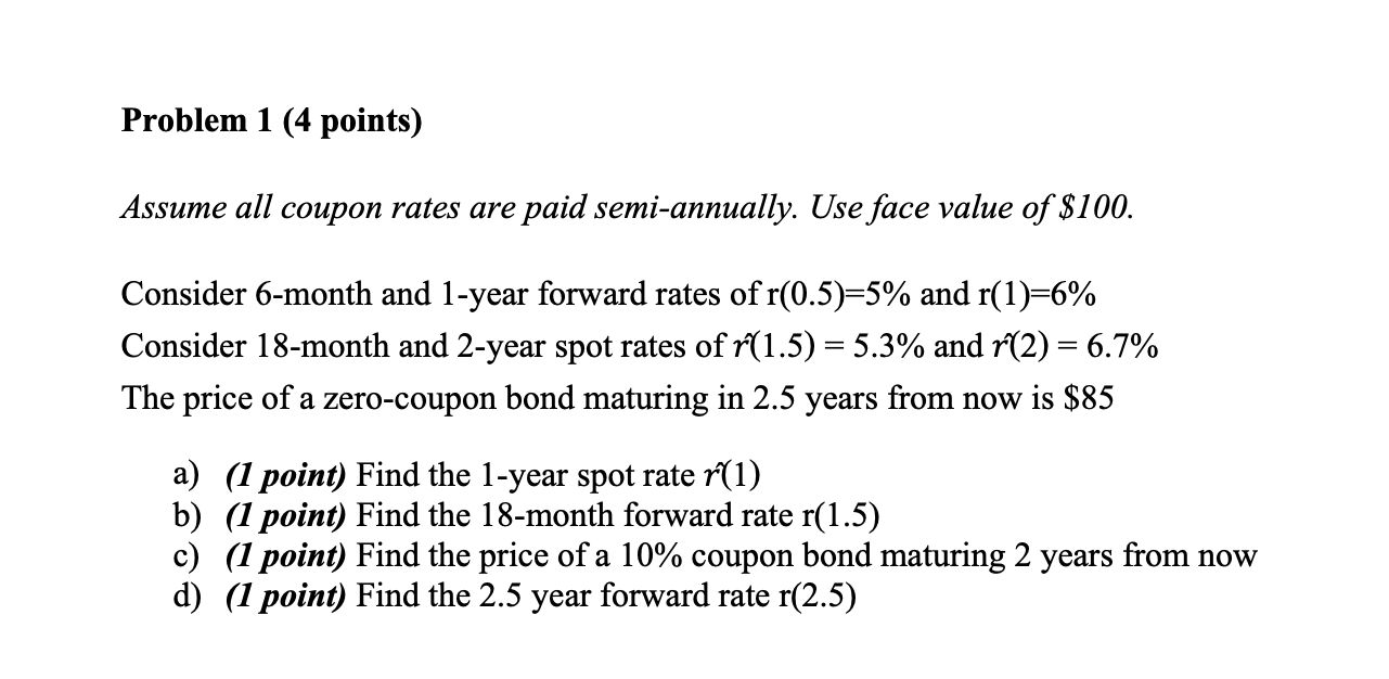 Show your step-by-step work for part marks. Write down the equations you