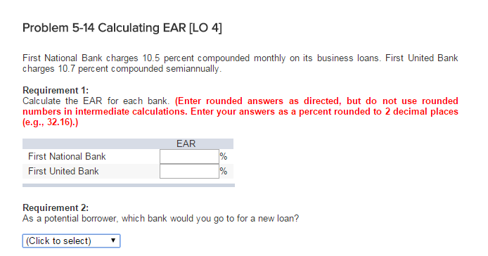 the unknown number of years in each of the following (Enter rounded