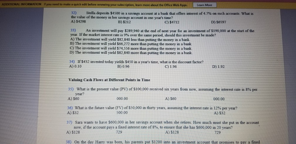  ADDITIONAL INFORMATION If you need to make a quick edit before