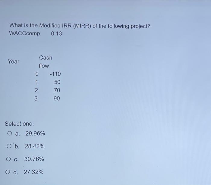 project as long as its return is not enough for the firm