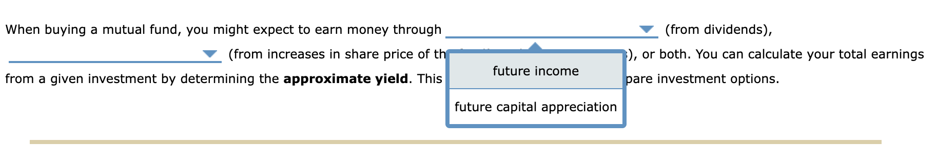 of an investment can look intimidating, but it's just a function of