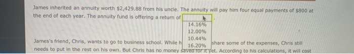 case of the following annuities, and the need to compute either their