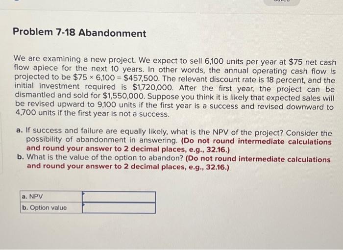 please help with this i need a and b thank you We