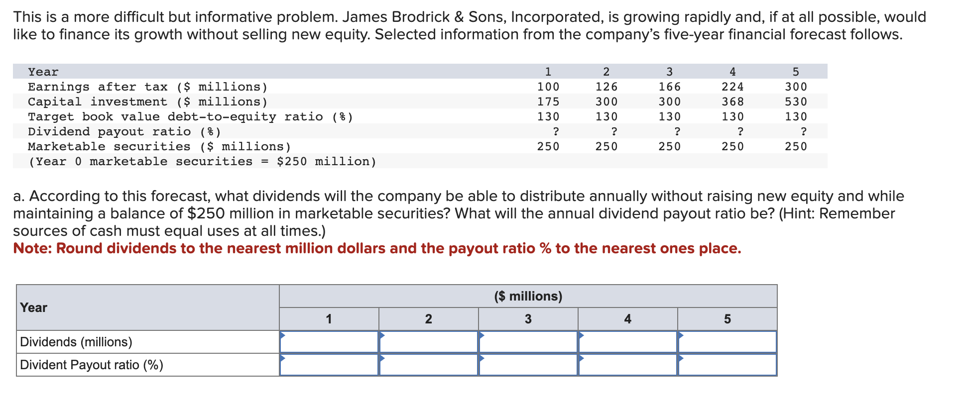  This is a more difficult but informative problem. James Brodrick \&