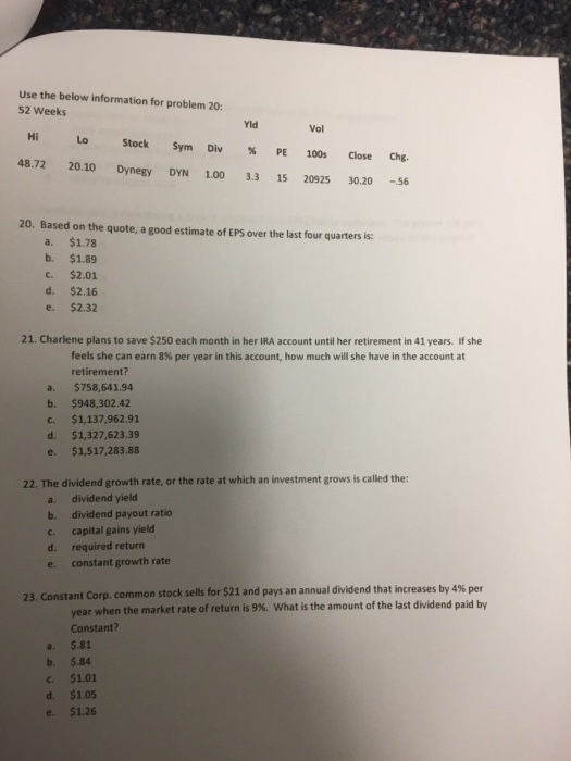  Just 21 and 23 Based on the quote, a good estimate