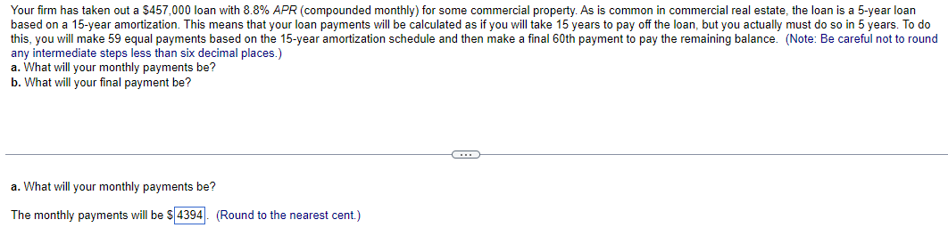 please show the work for how to solve this problem, not excel