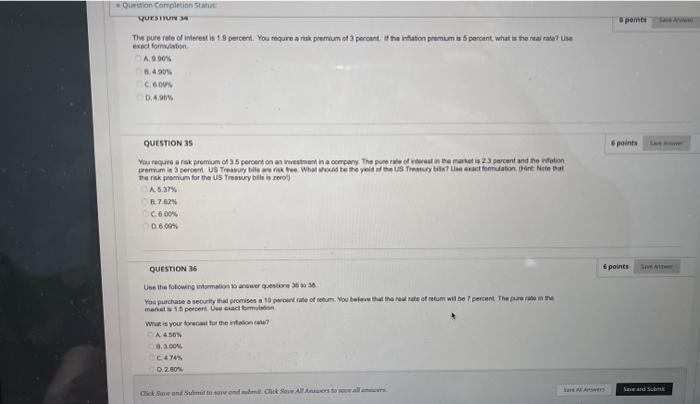 2 ian 1.200k C. 1.854 B. 6.24% Question 32 A. E.24x 1i