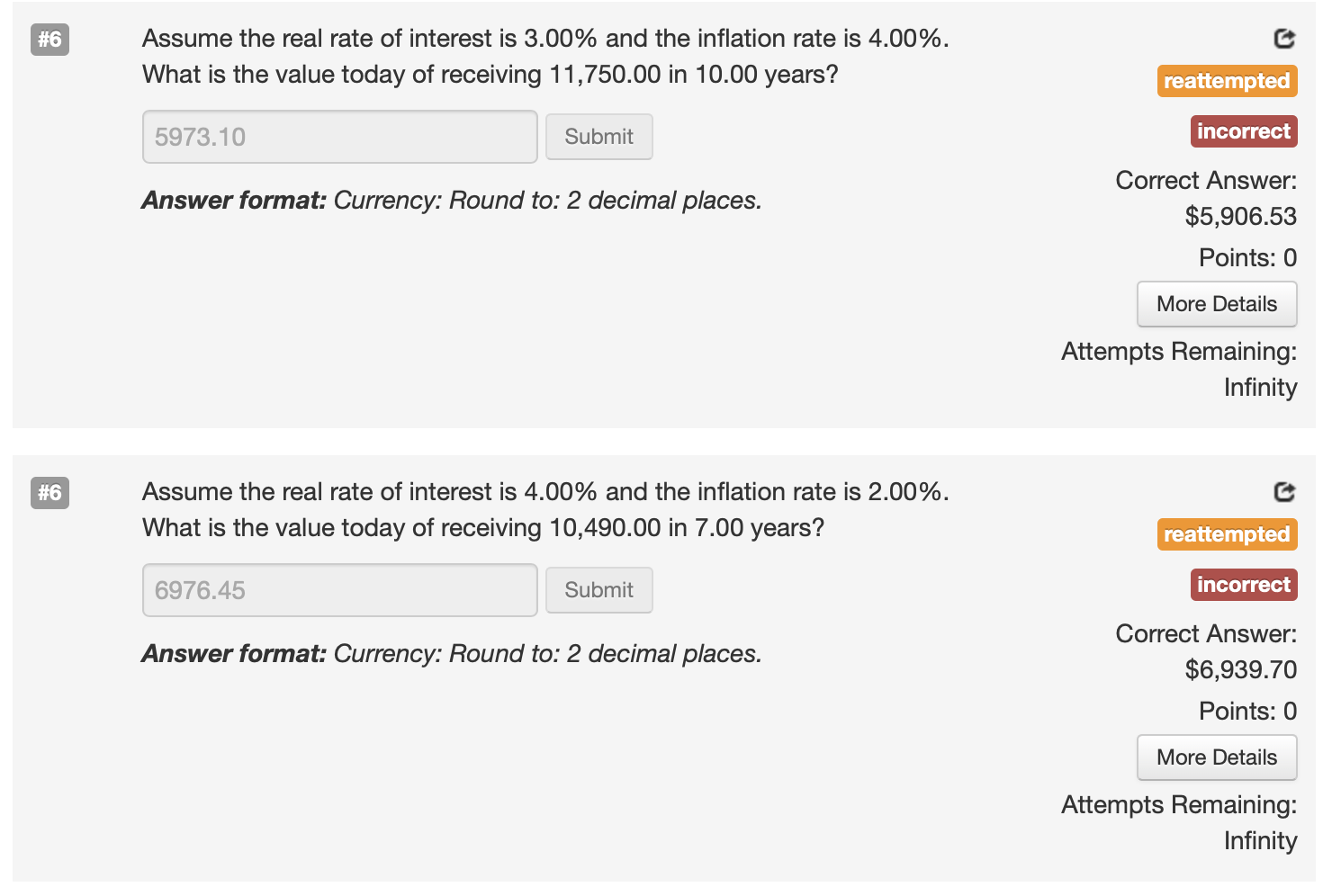  why am I getting these wrong? Please show all steps #6